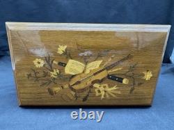 Vintage Reuge Saint-Croix Wooden Music Box 4/50 Made In Switzerland