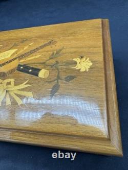 Vintage Reuge Saint-Croix Wooden Music Box 4/50 Made In Switzerland