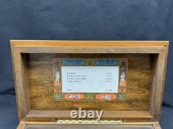 Vintage Reuge Saint-Croix Wooden Music Box 4/50 Made In Switzerland