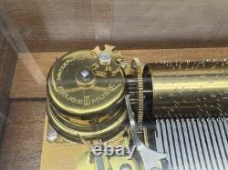 Vintage Reuge Saint-Croix Wooden Music Box 4/50 Made In Switzerland