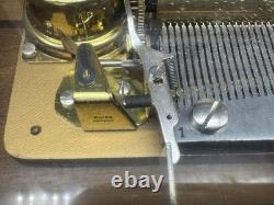 Vintage Reuge Saint-Croix Wooden Music Box 4/50 Made In Switzerland
