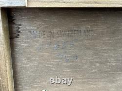 Vintage Reuge Saint-Croix Wooden Music Box 4/50 Made In Switzerland