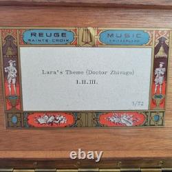 Vintage Reuge Sainte Croix 3/72 Switzerland Music Box Lara's Theme Dr Zhivago