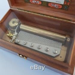 Vintage Reuge Sainte Croix 3 Tune 72 Note Music Box Switzerland TCHAIKOVSKY