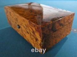 Vintage Reuge Sainte Croix 50/3 Burled Wood Veneer Music Box-3-Classical Tunes