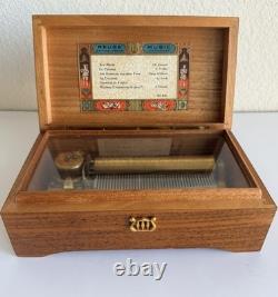 Vintage Reuge Sainte-Croix 6/41 Swiss Music Box Plays Ave Maria + 5 Works