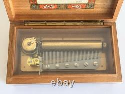 Vintage Reuge Sainte-Croix 6/41 Swiss Music Box Plays Ave Maria + 5 Works