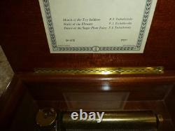 Vintage Reuge Sainte Croix 72 Keys Music Box 3 Songs Tschaikovsky Nutcracker