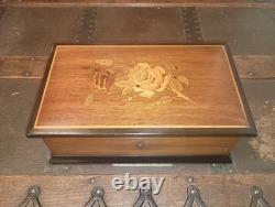 Vintage Reuge Sainte Croix 72 Keys Music Box Lara's Theme 3 Part Long Play 1970s