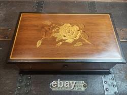 Vintage Reuge Sainte Croix 72 Keys Music Box Lara's Theme 3 Part Long Play 1970s