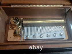 Vintage Reuge Sainte Croix 72 Keys Music Box Lara's Theme 3 Part Long Play 1970s