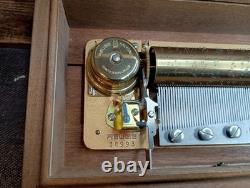 Vintage Reuge Sainte Croix 72 Keys Music Box Lara's Theme 3 Part Long Play 1970s