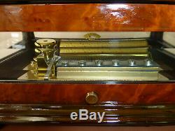 Vintage Reuge Sainte Croix 72 Keys Music Box Plays piano concerto in 3 parts