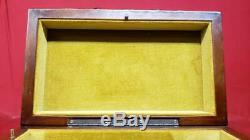 Vintage Reuge Sainte Croix CH 3/50 Locking Music Box with Key Rare (SS1049590)
