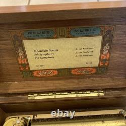 Vintage Reuge Sainte Croix CH 3/72 Switzerland Music Box 37216 Plays Beethoven