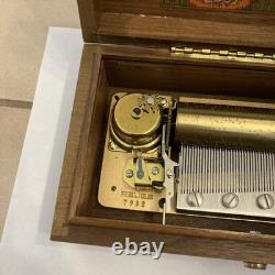 Vintage Reuge Sainte Croix CH 3/72 Switzerland Music Box 37216 Plays Beethoven