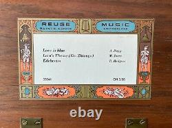 Vintage Reuge Sainte-Croix Music Box CH3/36 Edelweiss, Love is Blue, Laras Theme
