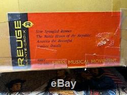 Vintage Reuge Sainte Croix Music Box Switzerland 4 Song 45077 CH 4/50