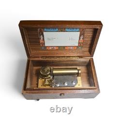 Vintage Reuge Sainte Croix Music Box Switzerland CH 2/50 Lara's Theme Edelweiss