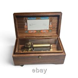 Vintage Reuge Sainte Croix Music Box Switzerland CH 2/50 Lara's Theme Edelweiss