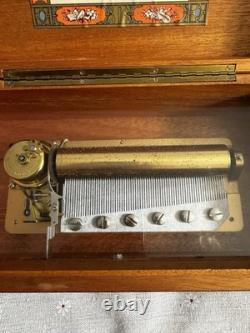 Vintage Reuge Sainte-Croix Swiss Music Box 72-Note All-Beethoven Thuya Burl