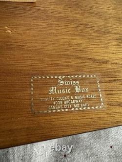 Vintage Reuge Sainte-Croix Swiss Music Box 72-Note All-Beethoven Thuya Burl