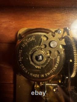 Vintage Reuge Sainte-Croix Swiss Music Box 72-Note All-Beethoven Thuya Burl