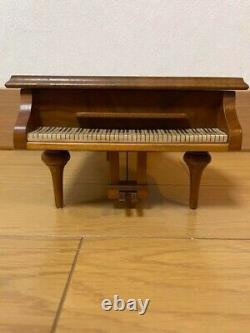 Vintage Reuge Sainte Croix Wooden Grand Piano Music Box Ch3/36 Switzerland