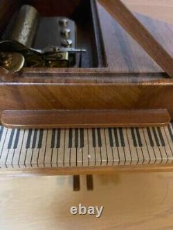 Vintage Reuge Sainte Croix Wooden Grand Piano Music Box Ch3/36 Switzerland