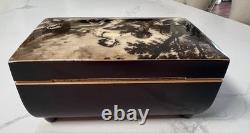 Vintage Reuge Sainte Croix Wooden Music Box EDELWEISS LARA'S THEME