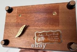 Vintage Reuge Sainte Croix Wooden Music Box EDELWEISS LARA'S THEME
