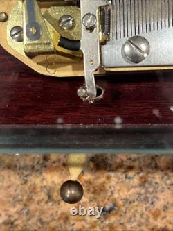 Vintage Reuge San Francisco Dual Player Crystal Glass Music Box. Rare