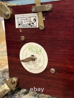 Vintage Reuge San Francisco Dual Player Crystal Glass Music Box. Rare