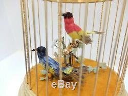 Vintage Reuge Singing Bird Cage Automaton Music Box (watch Video)