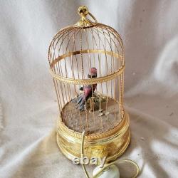 Vintage Reuge Singing Bird Clock Music Box G2U