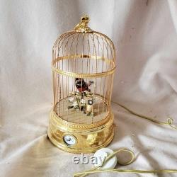 Vintage Reuge Singing Bird Clock Music Box G2U