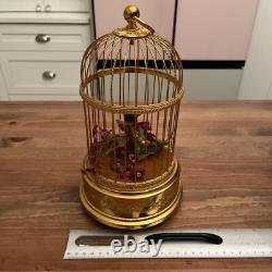 Vintage Reuge Singing Bird Music Box Switzerland WORKING EXCELLENT (Watch Video)