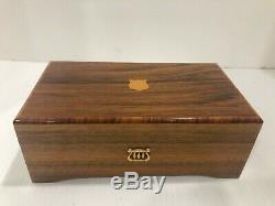 Vintage Reuge St. Croix Swiss 6/41 Wood Music Box