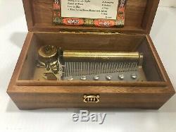 Vintage Reuge St. Croix Swiss 6/41 Wood Music Box