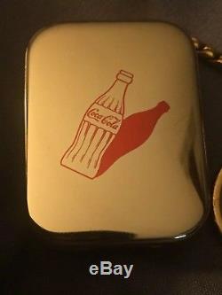 Vintage Reuge Ste- Croix / Coca- Cola Music Box Key Chain Mechanical Swiss
