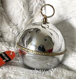 Vintage Reuge Ste Croix Music Box Ball Christmas Ornament Working Anniversary