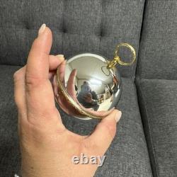 Vintage Reuge Ste Croix Music Box Ball Christmas Ornament Working Silent Night