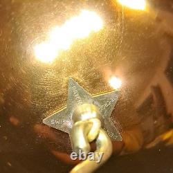 Vintage Reuge Ste Croix Music Box Ball Christmas Ornament Working Silent Night