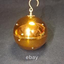 Vintage Reuge Ste Croix Music Box Ball Christmas Ornament Working Silent Night