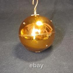 Vintage Reuge Ste Croix Music Box Ball Christmas Ornament Working Silent Night