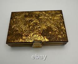 Vintage Reuge Ste Croix Music Box Musical Powder Compact Case Elgin American