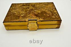 Vintage Reuge Ste Croix Music Box Musical Powder Compact Case Elgin American