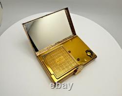 Vintage Reuge Ste Croix Music Box Musical Powder Compact Case Elgin American