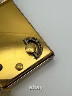 Vintage Reuge Ste Croix Music Box Musical Powder Compact Case Elgin American