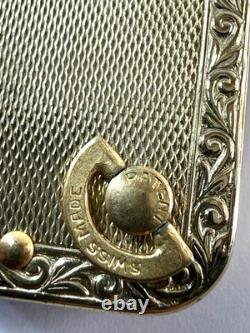 Vintage Reuge Ste-Croix Swiss Music Box Keychain Gold-Tone Wind-Up Works